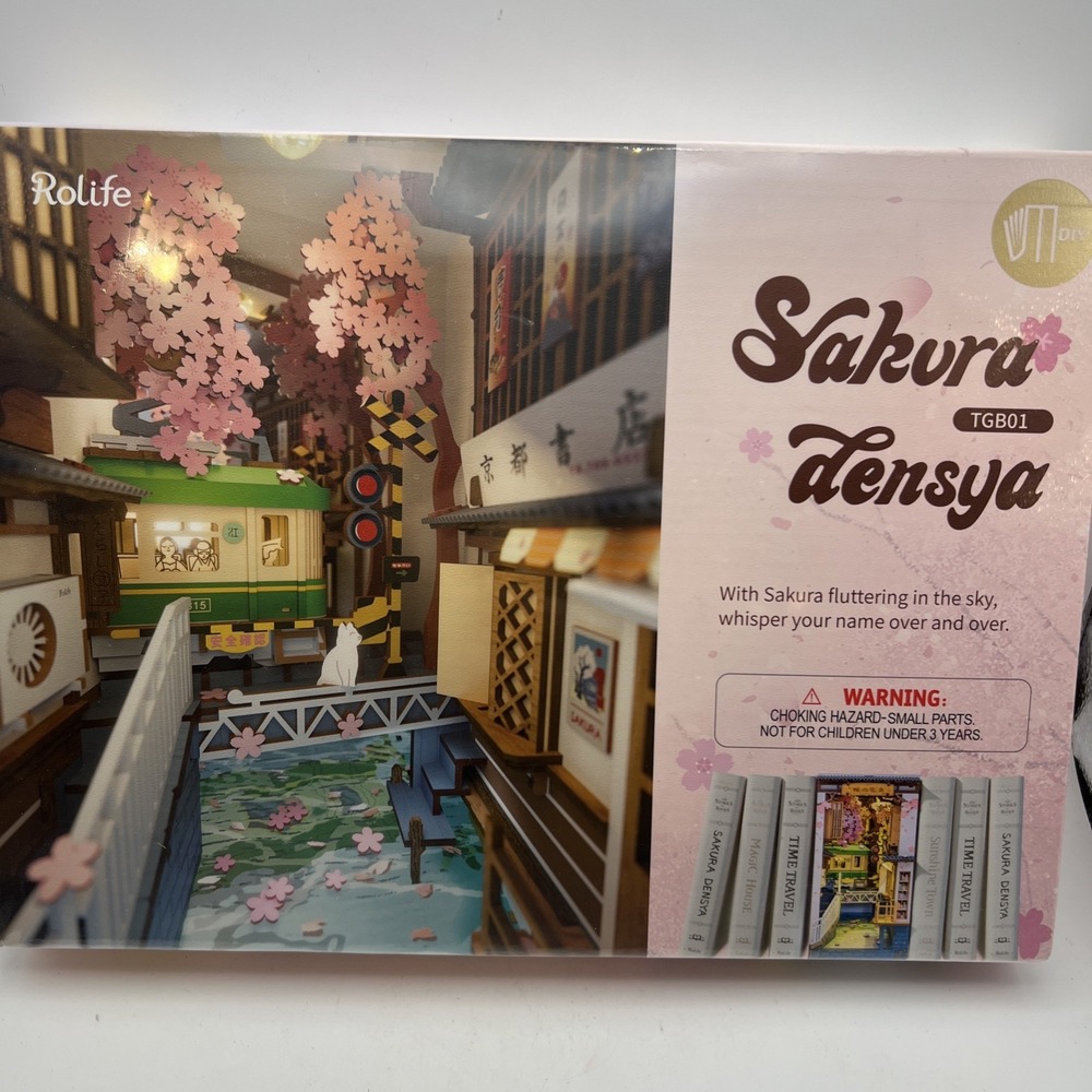DIY Rolife Book Nook & Wonderland -TGB01 SAKURA DENSYA (7745) New